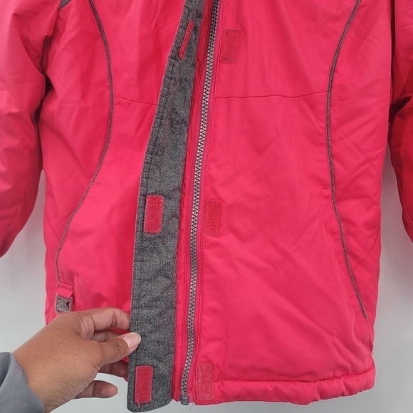 ZEROXPOSUR Girls' Winter Jacket Size Small 7/8 Hooded Faux Fur Trim - Picture 4 of 14